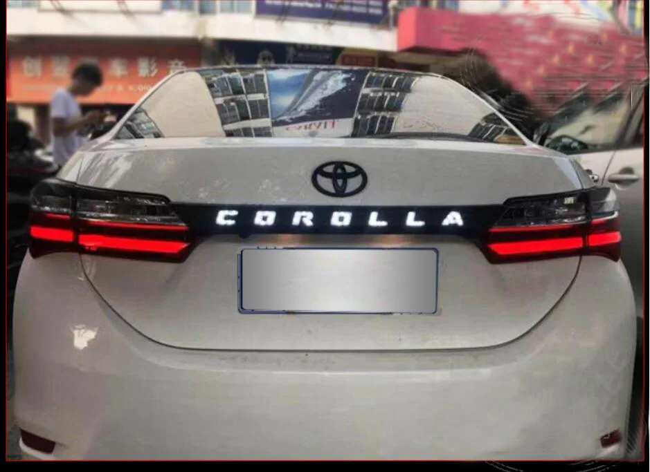 1 шт.~ 2019y Автомобильный задний светильник bupmer для Toyota Corolla, задний светильник altis, светодиодный тормозной фонарь, автомобильные аксессуары, задний светильник taillamp Corolla