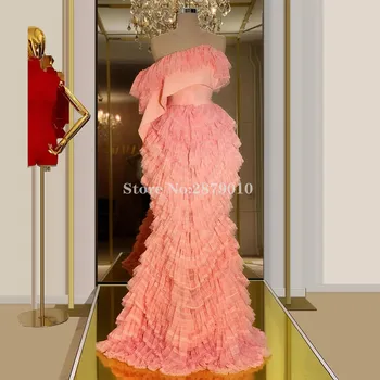 

Glamorous Strapless Elegant Mermaid Evening Dress Floor-Length Prom Dress Celebrity Dress Middle East Plus Size 2020 Dubai