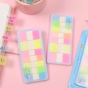 

Sweet Control Series Translucent Fluorescent Mark Mini Sticky Memo Pad N Times Sticky Notes Memo Notebook