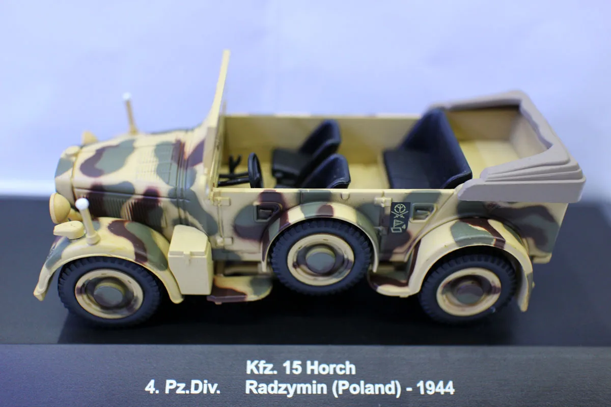 Eaglemoss 1:43 German Horch Kfz.15 Staff Vehicle Personnel Car EM044 Retired 