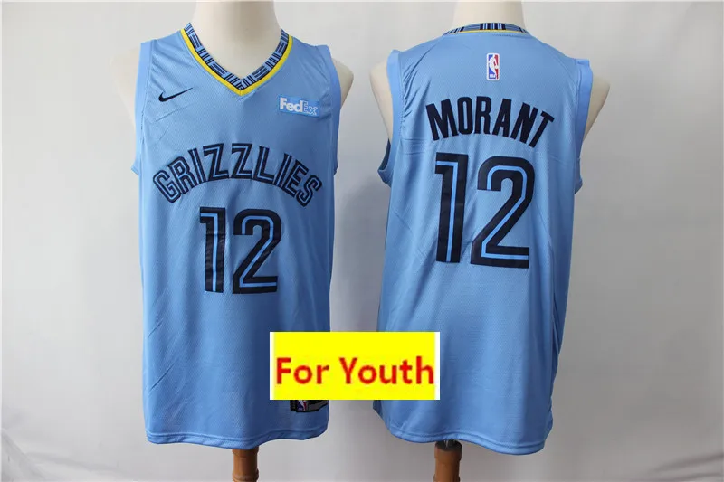 As photo Мужской бейсбольный мяч Memphis Ja Morant Mike Bibby женский Молодежный детский трикотаж - Цвет: As photo