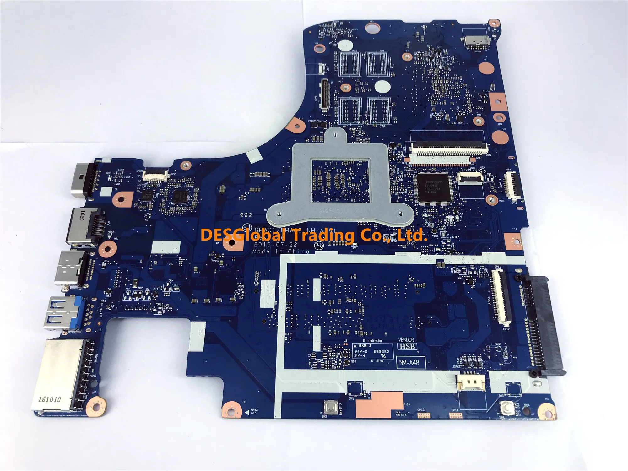 low cost For Lenovo IdeaPad 300-15ISK Laptop Motherboard BMWQ1/BMWQ2 NM-A481 5B20K38192 SR2EU I3-6100U Mainb