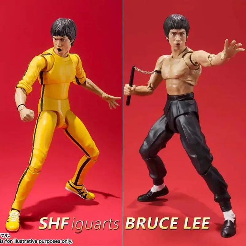 SHF 75-я годовщина фигурка Брюса Ли украшение автомобиля игрушка в новой коробке