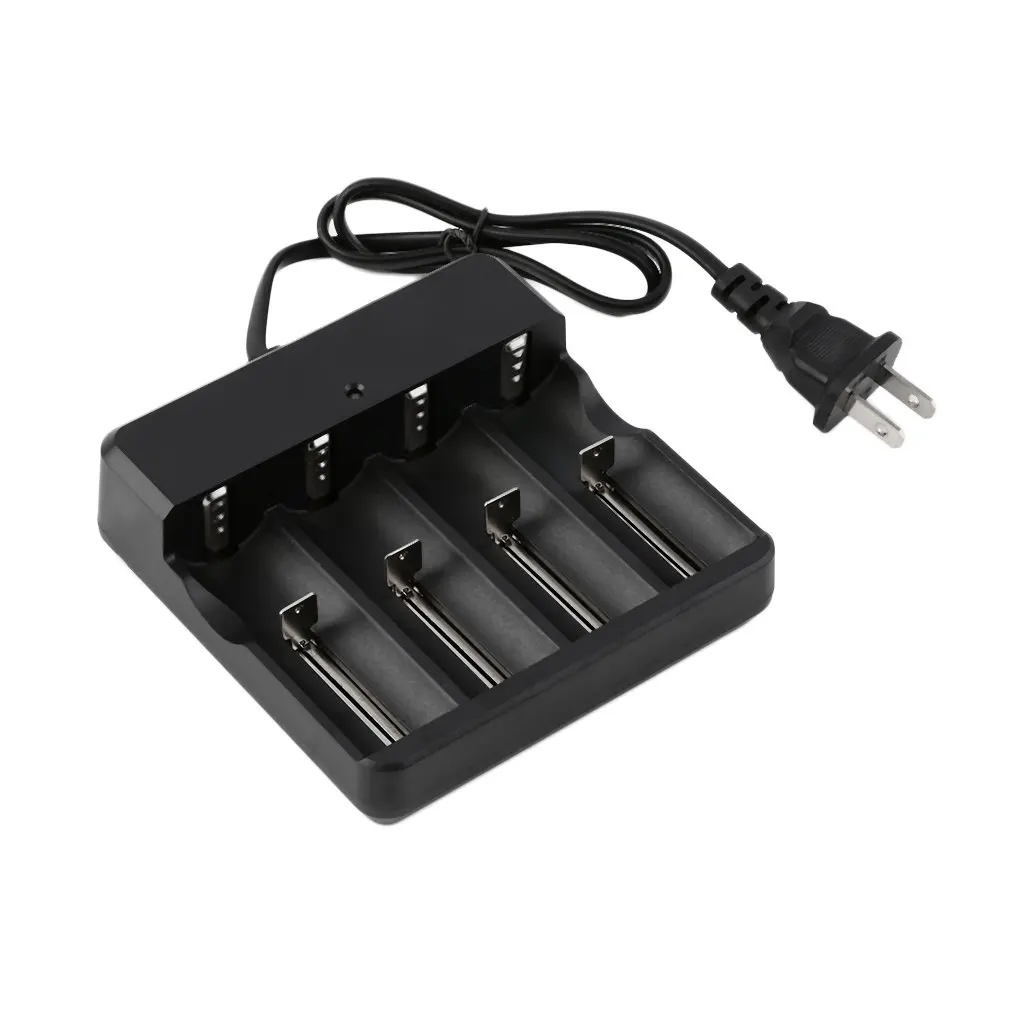 High Quality 4Pcs 18650 3.7V 9800mAh Protected Li-ion Battery + Universal US Stop Charger Promotion Fast