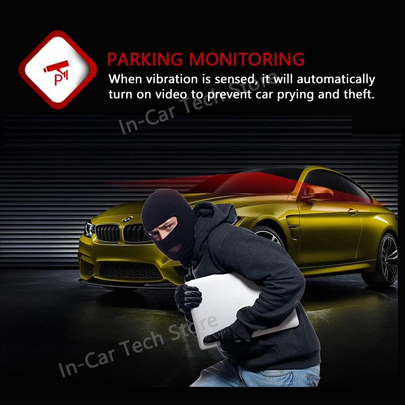 4.3- Inch Dash CAM Dual - Lens 1080P Rearview Mirror Dash CAM 8