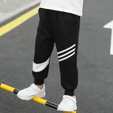 Детские брюки для мальчиков летние брюки г. Новая модная Стильная летняя одежда повседневные летние спортивные штаны для больших детей тонкая футболка