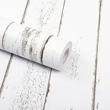 Simulation Wood Grain Sticker Wallpapers Self-Adhesive Waterproof Cabinet Table Wardrobe Thickened Pvc Wall Stickers Home Decor