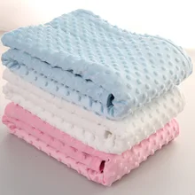 Manta de punto de lana para bebé recién nacido, manta de cama para bebé, envolvente, 76x102cm