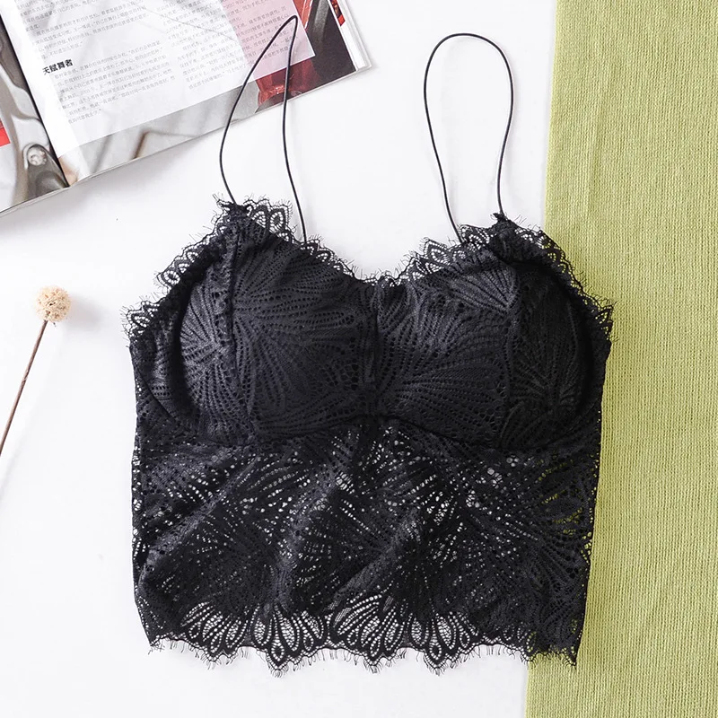 Женский кружевной топ, лифчик, нижнее белье, сексуальные ресницы, кружева, красота, спина, мягкий, полый, нижняя сорочка
