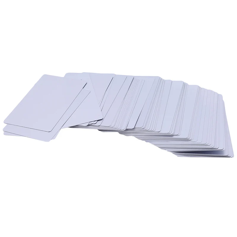 100Pcs/pack aluminum sheet Card Business card printing card for white collar message office storage crad