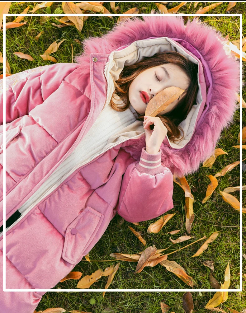Куртка для девочек г. Зимняя Подростковая куртка для девочек, пальто детская теплая верхняя одежда с капюшоном пальто для девочек Детская куртка 3-12 лет