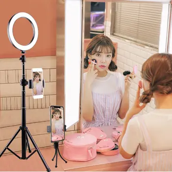 

16cm Ring Light + Gimbal + Tripod + Mobile Phone Extension Clip + Mobile Phone Clip For Selfie Phone Video