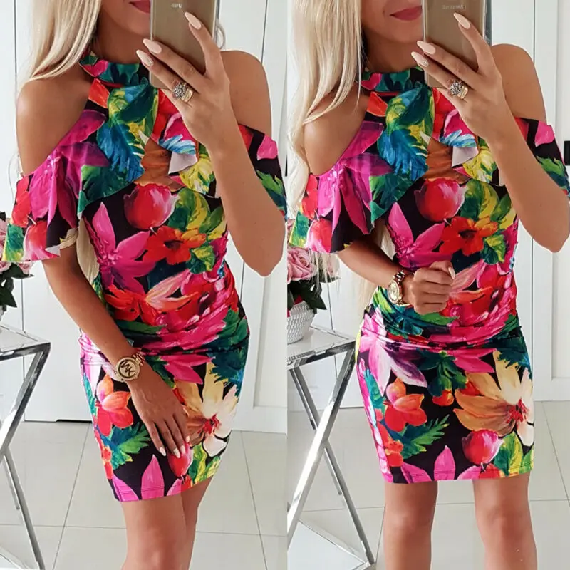 cold shoulder summer dresses uk