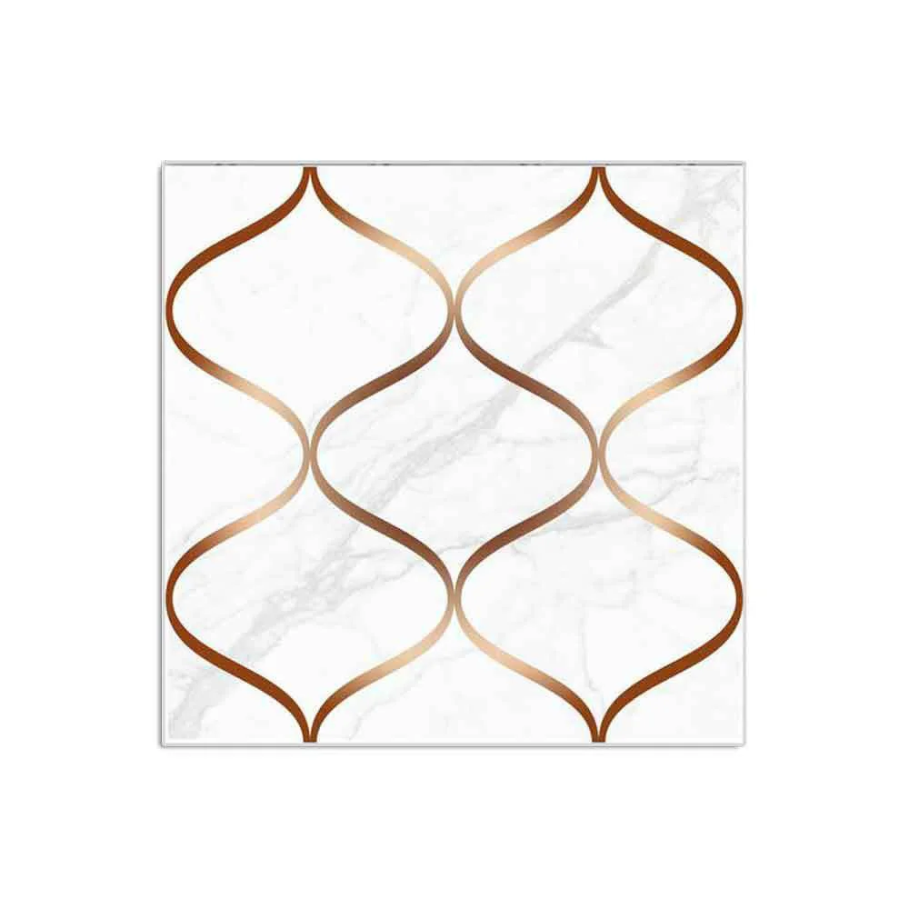 

10 Pcs Geometric Marble Tile Sticker Self Adhesive Kitchen Wall Stickers House Decoration Accessories