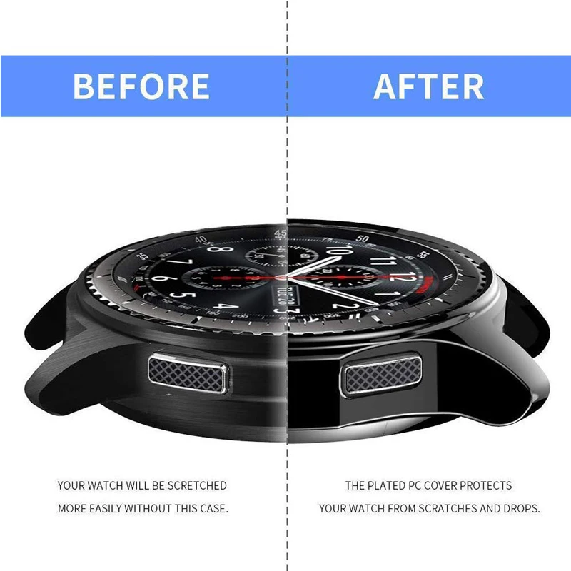 Чехол для часов samsung gear S3 Frontier Galaxy Watch 46 мм покрытие из ТПУ все вокруг защитные аксессуары для умных часов