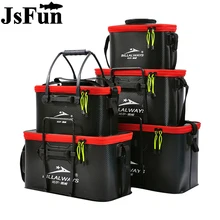 Высококачественное складное рыболовное ведро Портативный эва рыболовная сумка с ручкой на открытом воздухе рыболовный резервуар для воды в живую рыбную коробку FO341