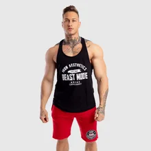 Muscle Dr. стиль, спортивный жилет из чистого хлопка, Мужская футболка без рукавов, i-образный базовый жилет для фитнеса