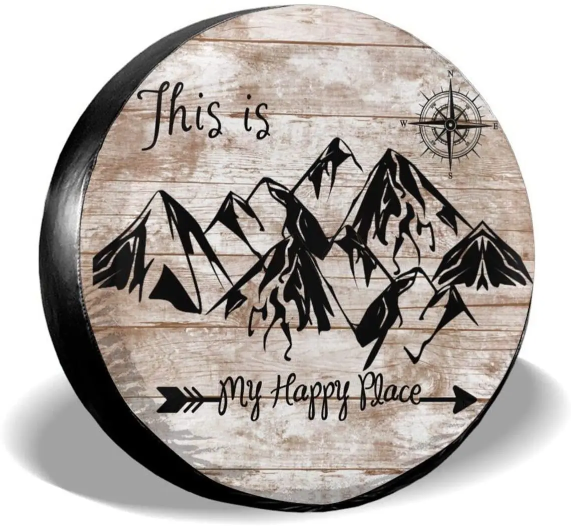 Tire Cover This is My Happy Place Spare Weatherproof Universal Wheel Protectors for Trailer RV SUV | Автомобили и мотоциклы