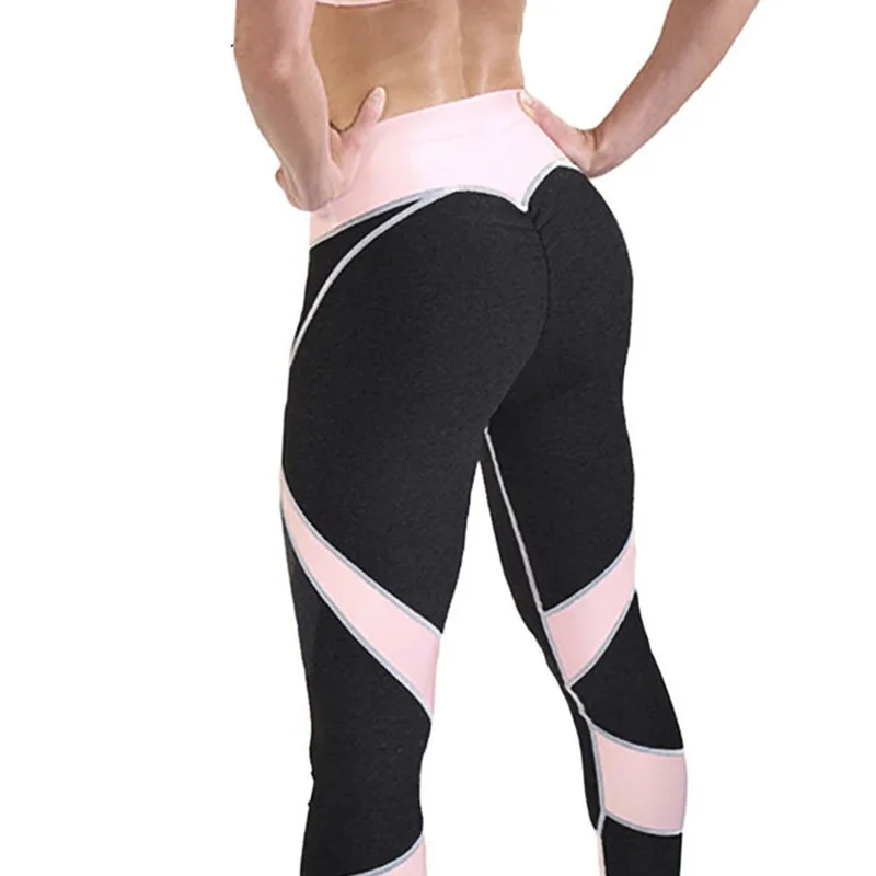 

Womenu2018s Sofa Casual Skinny Fitness Trousers Fashion High Waist Slim Spliced Pencil Long Pants Tights 3 Colors