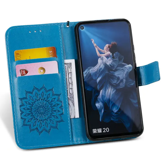 Nova 5 T защитный чехол для huawei Nova 5 T чехол с 3D тиснением роскошный кожаный чехол для Funda Nova T5 откидной Чехол Nova5T кошелек Чехол