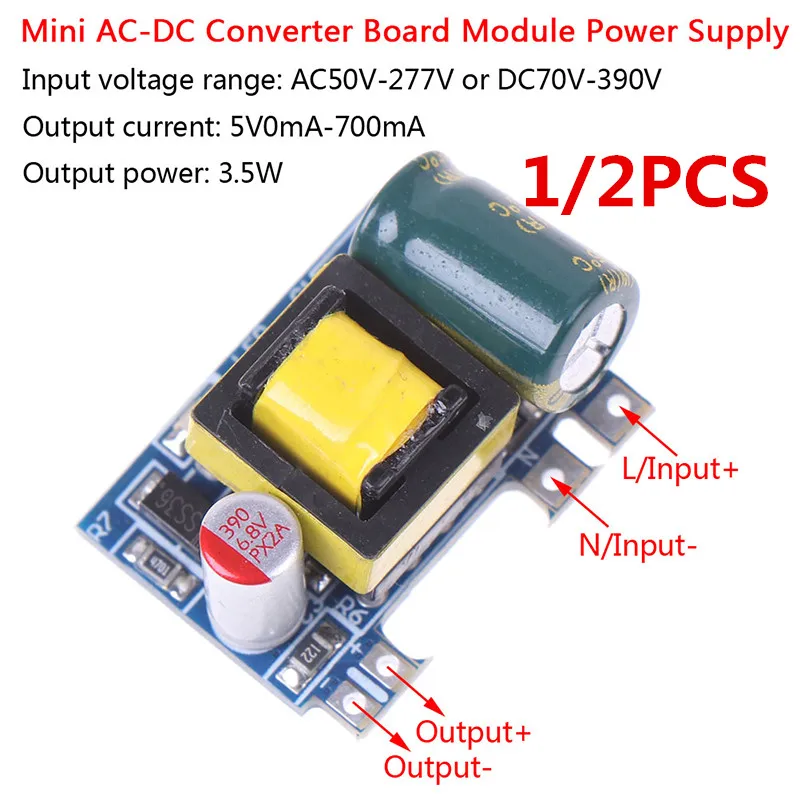 Hot! 1/2/5PCS Mini AC-DC 110V 120V 220V 230V To 5V 12V Converter Board Module Power Supply Wholesale-0