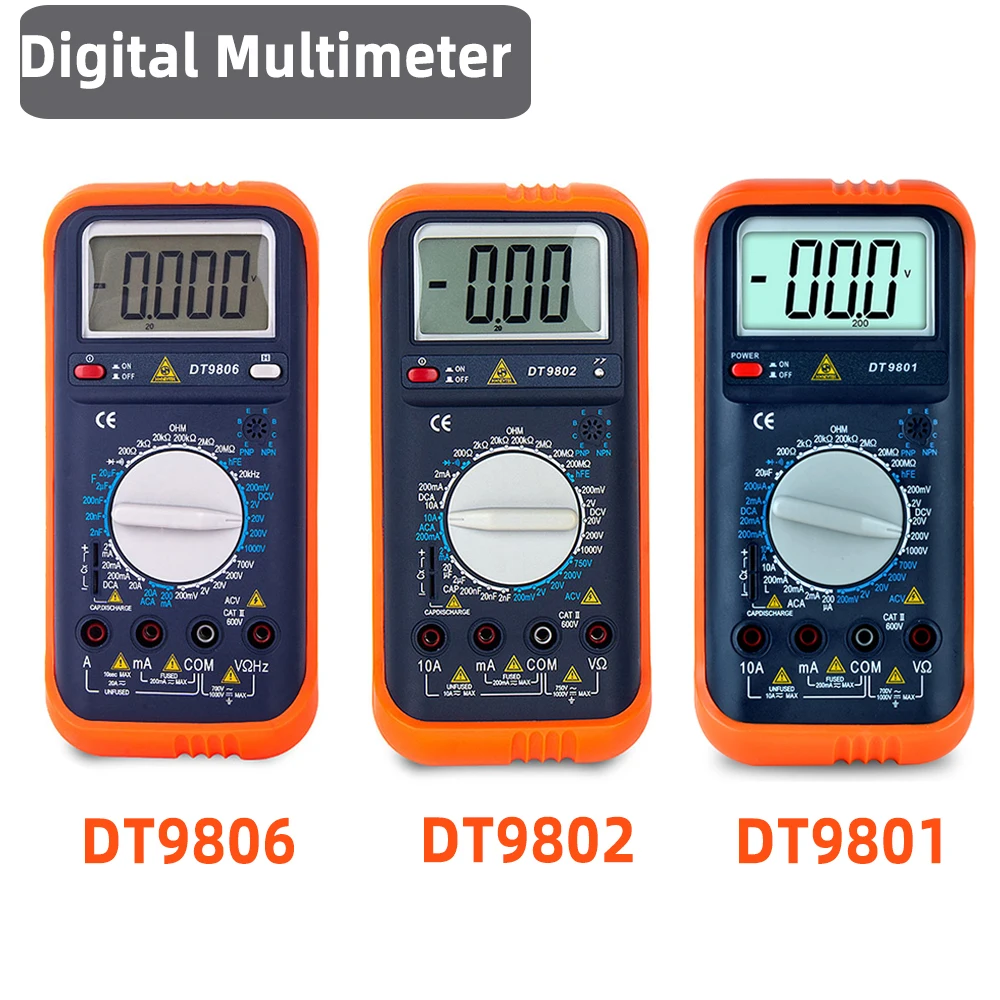 Цифровой мультиметр HoneyTek профессиональный измеритель напряжения DT8906 с