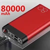 Banco de energía de 80000mAh, carga rápida, USB Dual, gran capacidad, portátil, para IPhone, Xiaomi, Samsung ► Foto 3/6