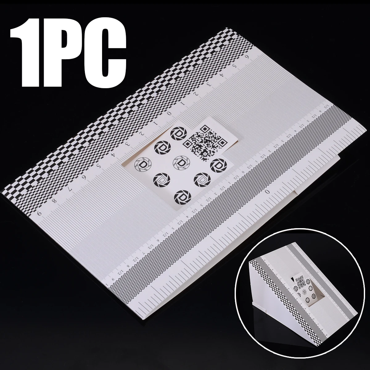 For Photo Studio 1PC Calibration Alignment Ruler Chart Folding Card Lens Focus AF Micro Adjustment Calibration Ruler POHIKS