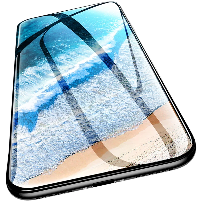 3 шт Полное покрытие экрана протектор для iPhone 6 7 8 6S Plus закаленное стекло на iPhone X XR XS MAX Защитная стеклянная пленка