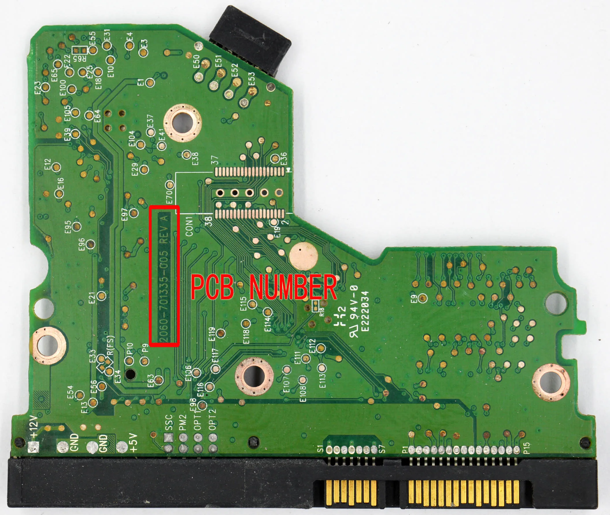 HDD PCB Логическая плата/номер платы: 2060 701335 005 REV A 2061 B00 WD800BD WD1600JS 80G 160G|Промышленные