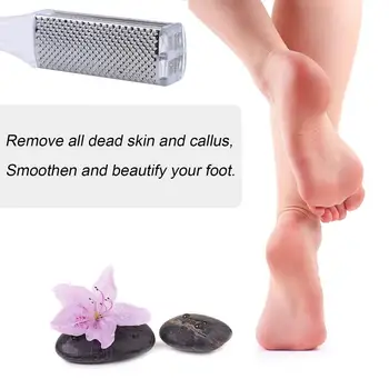 

Foot Rasp File Hard Dead Skin Remove Plastic Stainless Tools Calluses Grinding Scrubber Exfoliating Transparent Pedicure St X8M5