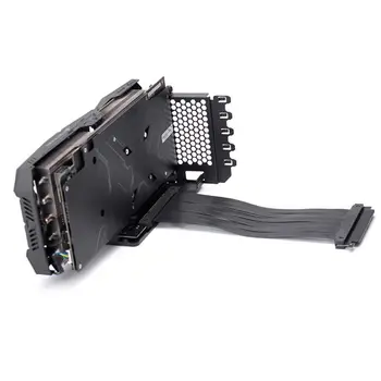 

1Set Anti Interference GPU Extension Line Adapter Cable Computer PCI-E X16 Vertically VGA Graphics Card Bracket 7 Slot Mount