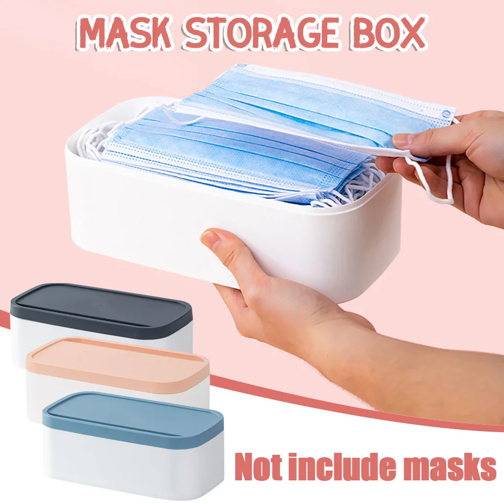 Portable Mask Case Household Moisture proof Mask Box Go Out Dustproof Storage Mask Container
