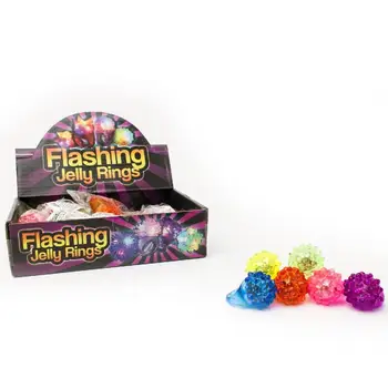 

CoolGlow 24ct LED Light Up Jelly Bumpy Rings Assorted Colors