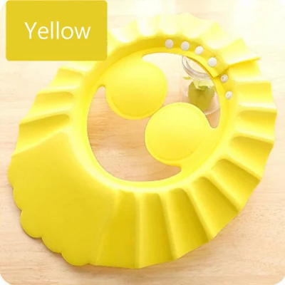 Yellow Шапочка для душа, креативная шапочка для ванной, шапочка для шампуня, Детская банная шапка, Регулируемая Шапочка для шампуня, для матери и изделия для детей, шапочка для шампуня, для детей - Цвет: Yellow