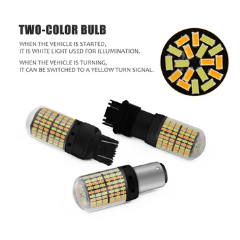 

2pcs 1156 Ba15s 1157 3157 7443 168smd W21w Led Bulbs 3014 144smd Led Canbus No Error Led Lamp Turn Signal Light Backup Reverse Lights