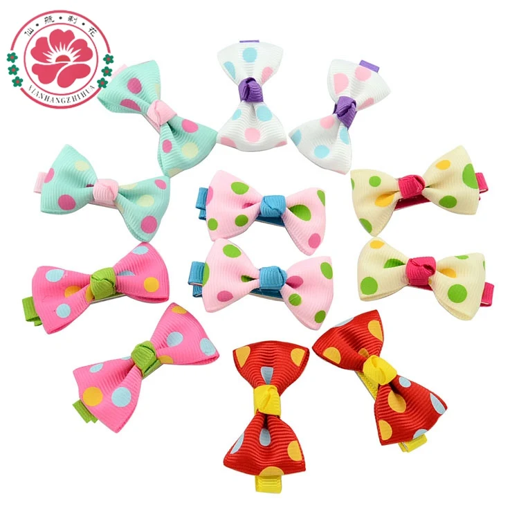 Заколка для волос в горошек с бантом 2 шт./лот | Аксессуары одежды