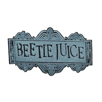 

Beetlejuice Barbara Maitlands Embroidered iron on Patches Horror Movie Michael Keaton Tim Burton halloween costume cosplay badge