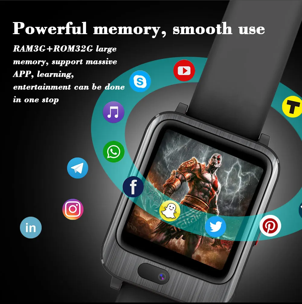 LEMFO LEM11 4G умные часы для мужчин gps 3+ 32 Гб Видео Звонок с 1200 мАч банк питания беспроводной Bluetooth динамик 2 в 1 Смарт часы для женщин