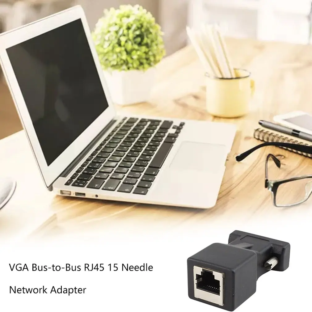 Практичный сетевой адаптер Ethernet VGA штекер гнездо RJ45 с 15 контактами|Беспроводные