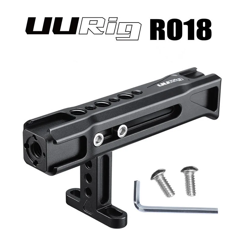 

UURig R018 / R019 Universal Rig Slideable Metal NATO Rail Top Handle Quick Release Hand Grip for Monitor for Sony Camera
