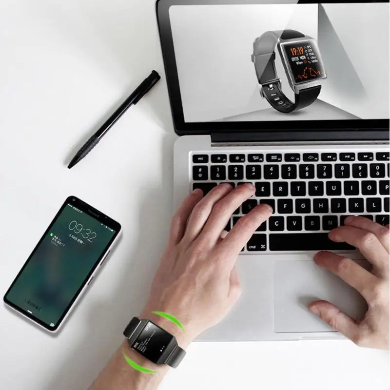 W2 Смарт часы кровяное давление монитор сердечного ритма IP67 Спорт фитнес-трекер