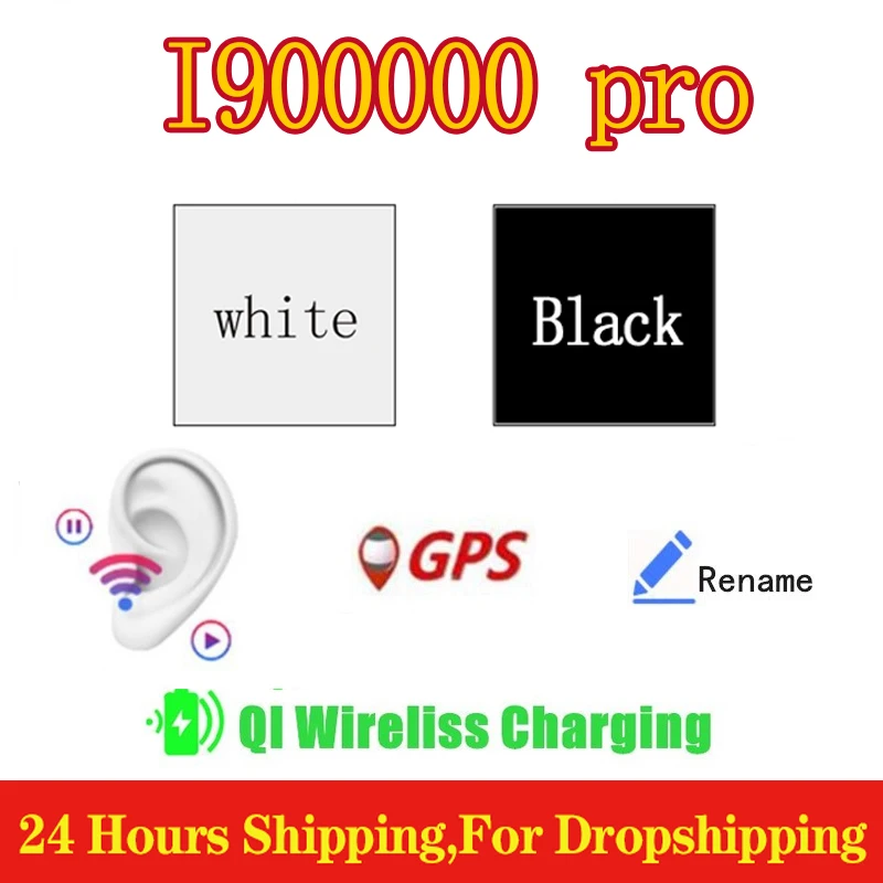 

I900000 Pro Super copy In Ear Detection Bluetooth Earphone Stereo Wireless Earbuds GPS Rename Stereo Headset PK i99999 Plus TWS