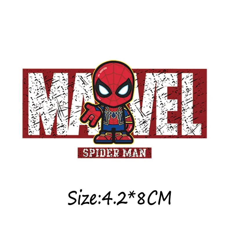 21 шт. Милая наклейка с термопереносом Marvel герои Мстители Алая ведьма Росомаха железа на патч одежда Декор аппликация