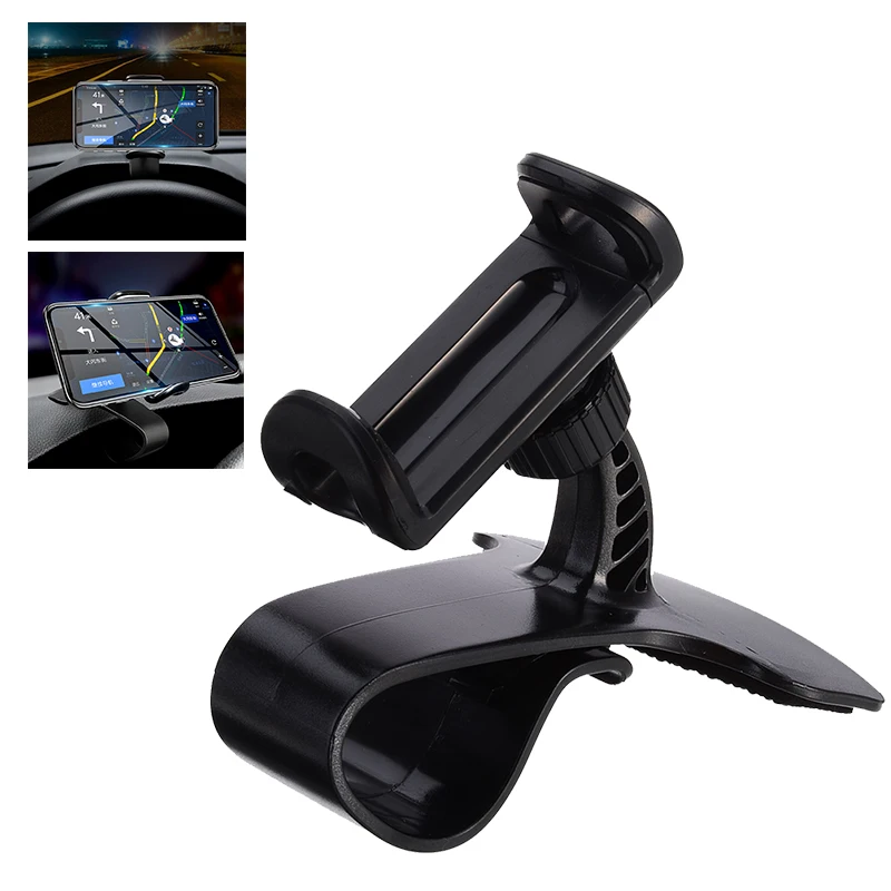 

Stand Holder For Mobile Cell Phone HUD Type Clip On Car Dashboard Mount GPS Cell Phone Holder Bracket Stand Accessories