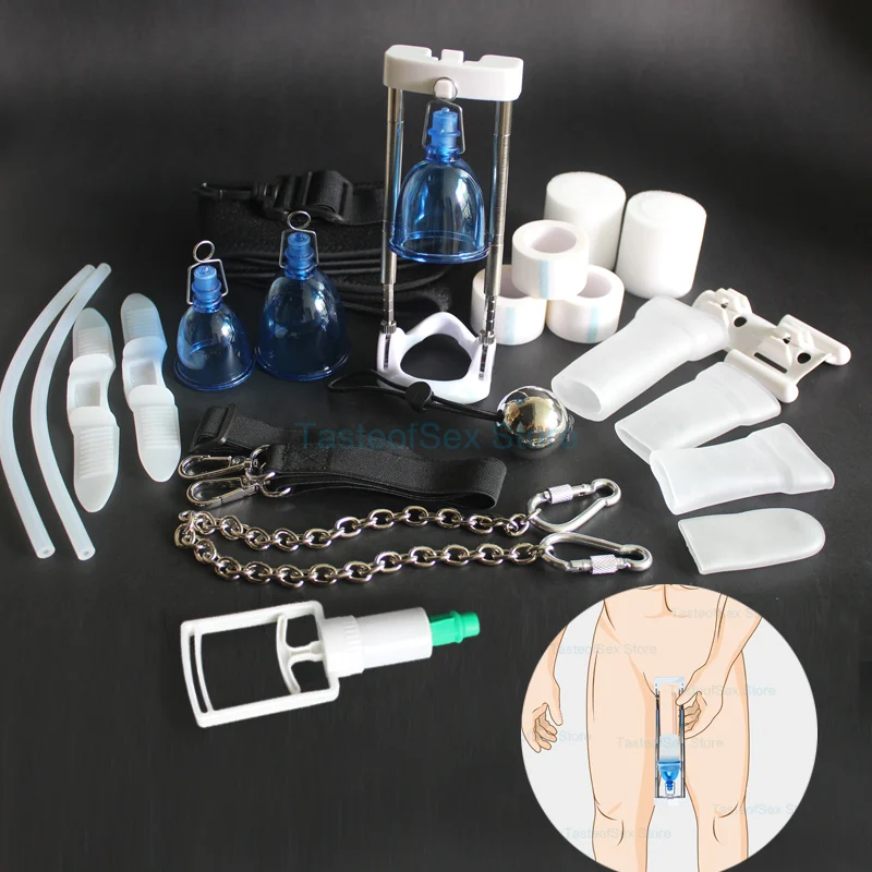 Penis Extender Enlargement Stretcher Male Enhancement Enlarger Tension Pump Device Auto Phallosan System Sex Toy | Красота и здоровье