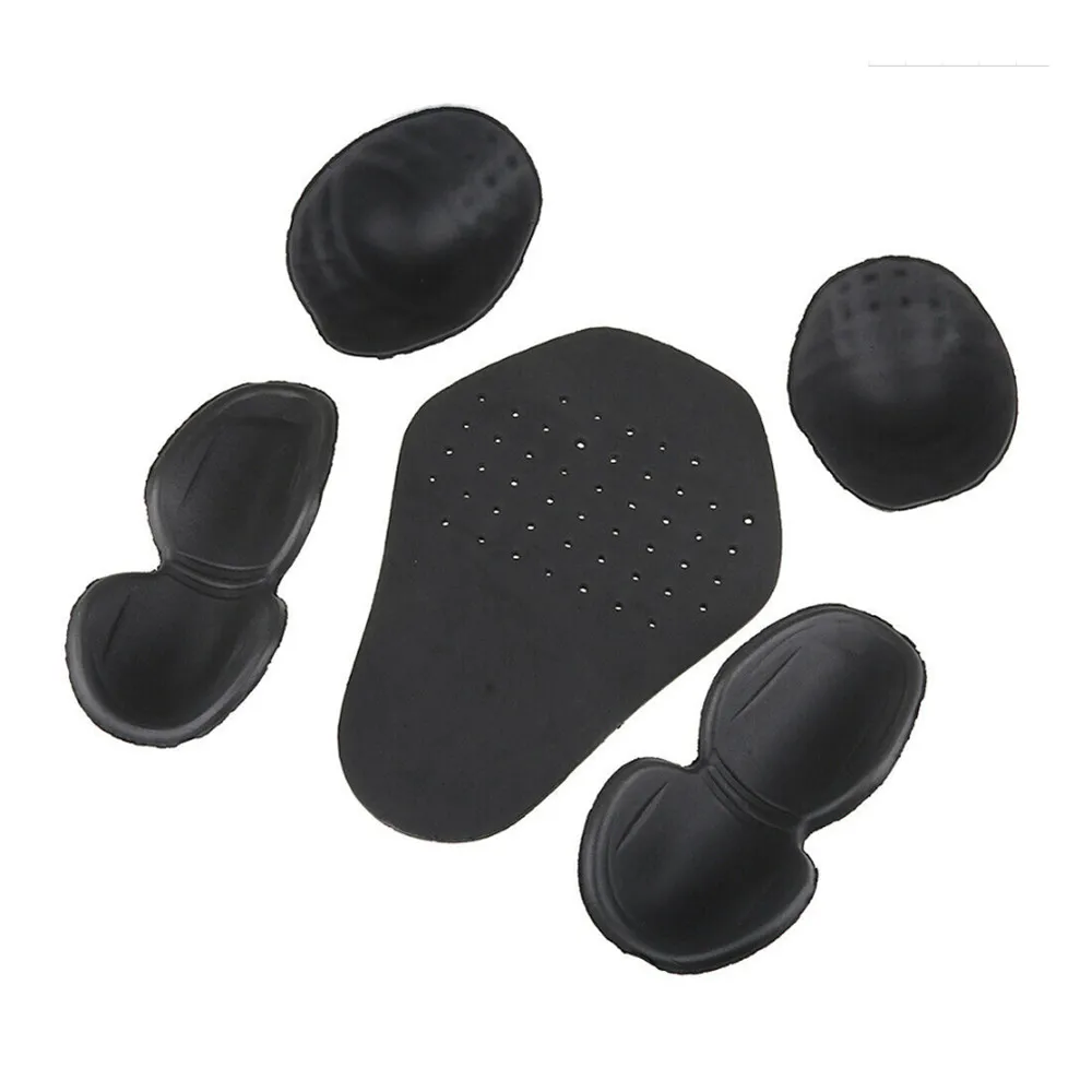 Motorcycle Back Protector 5Pcs/set Motorcycle Armor Jacket Insert Back Protector Thicken High elasticity Rider Armor Back Spine Protective Pad For motorcycle back protector,motorcycle armor,motorcycle body armor,motorcycle armor pads,motorcycle armor accessories