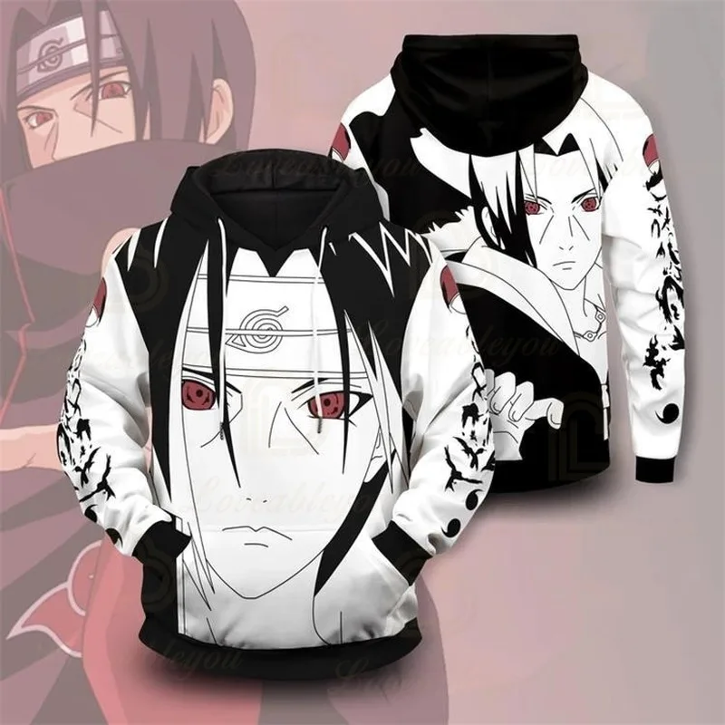 

Japan Animation Naruto COS Akatsuki Uchiha Itachi 3D Printed Cosplay Hooded Hoody Men Hoodie Anime Unisex Hoodies
