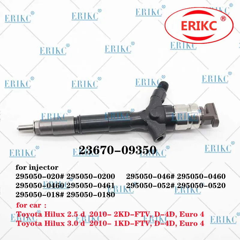 ERIKC 23670-09350 автоматический инжектор дизельного двигателя 2367009350 для инжектора