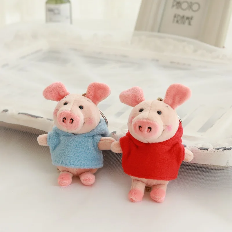 Cartoon Cute Hoodie Piggy Webby Pig Stuffed Toy Pendant Backpack Hanging Decoration Keychain Doll Crane Machine